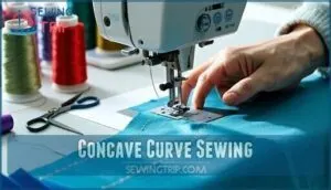 concave curve sewing