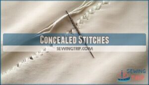 concealed stitches