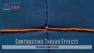 contrasting thread effects