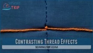 contrasting thread effects