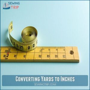 converting yards to inches