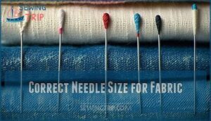 correct needle size for fabric