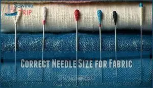 correct needle size for fabric