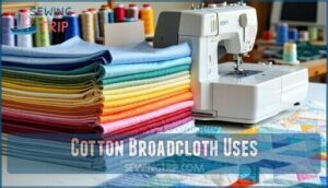 cotton broadcloth uses