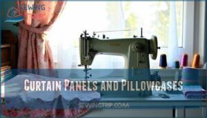 curtain panels and pillowcases