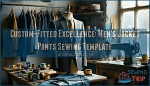 custom-fitted excellence: men's jacket pants sewing template