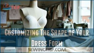 customizing the shape of your dress form