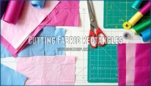 cutting fabric rectangles