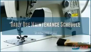 daily use maintenance schedule