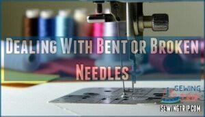 dealing with bent or broken needles