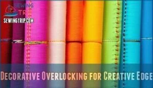 decorative overlocking for creative edge
