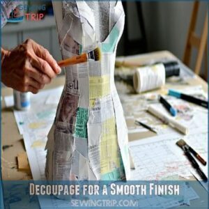 decoupage for a smooth finish