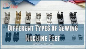 different types of sewing machine feet