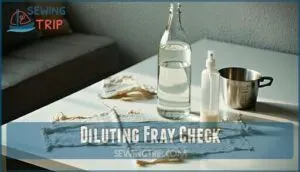 diluting fray check