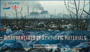 disadvantages of synthetic materials