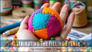distributing the filling evenly