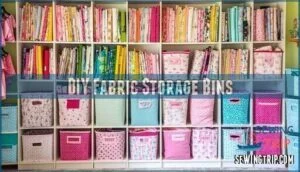diy fabric storage bins