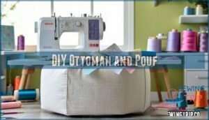 diy ottoman and pouf