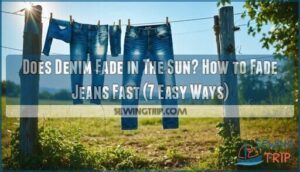 does denim fade in the sun how to