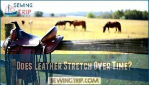 does leather stretch over time