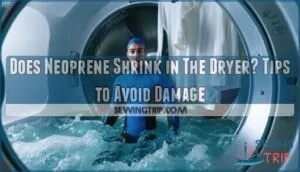 does neoprene shrink in the dryer