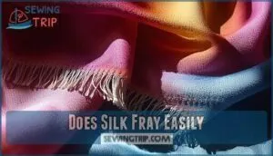 does silk fray easily