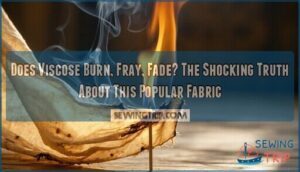does viscose burn fray fade