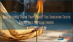 does viscose burn fray fade