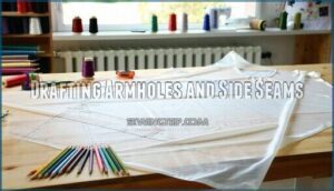 drafting armholes and side seams