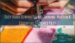 easy hand sewing fabric joining