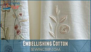 embellishing cotton