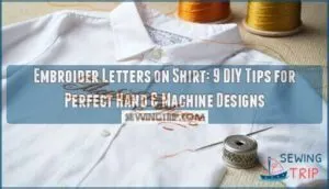 embroider letters on shirt