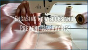 encasing raw edges and preventing fraying
