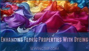 enhancing fabric properties with dyeing
