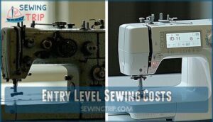 entry level sewing costs