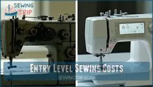 entry level sewing costs