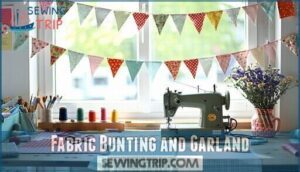 fabric bunting and garland