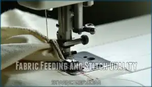 fabric feeding and stitch quality