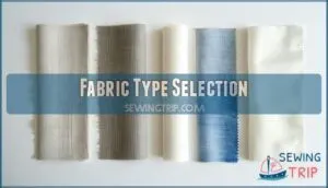 fabric type selection