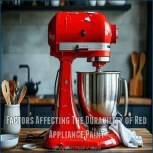 factors affecting the durability of red appliance paint