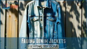 fading denim jackets