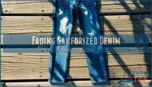 fading sanforized denim