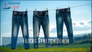 fading stretch denim