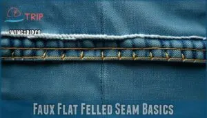 faux flat felled seam basics