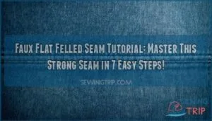 faux flat felled seam tutorial