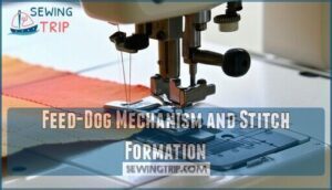 feed-dog mechanism and stitch formation