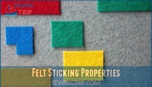 felt sticking properties