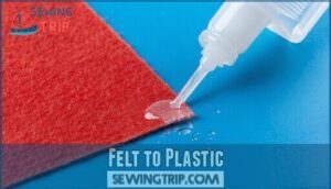 felt to plastic