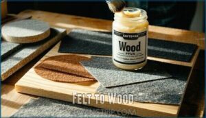 felt to wood