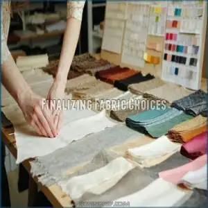finalizing fabric choices